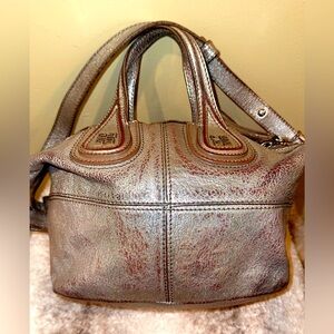 Givenchy Nightingale micro satchel's metallic sheen - Silver